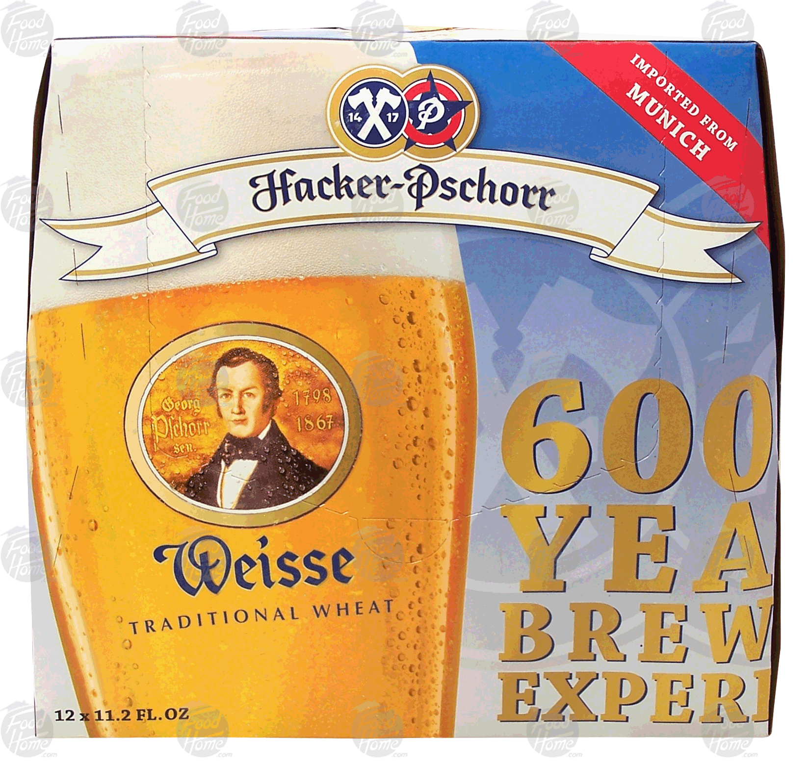 Hacker-Pschorr Wheat Beer Weisse 12 Oz 12 Pk, 12 Pk w/Bottle Full-Size Picture